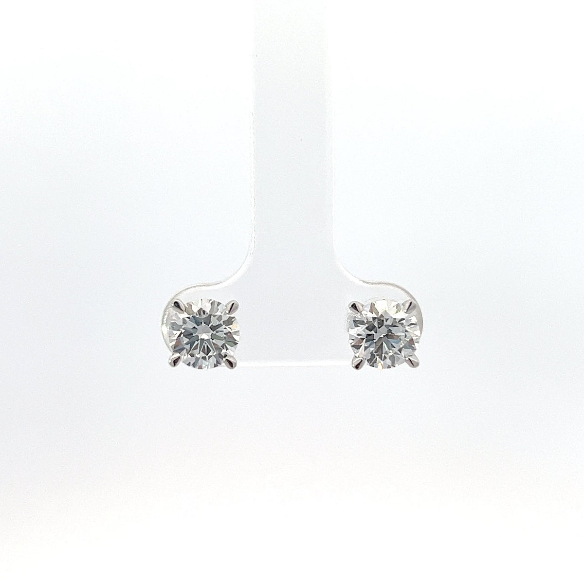 14K White Gold 2.00cttw Lab Grown Diamond Earrings