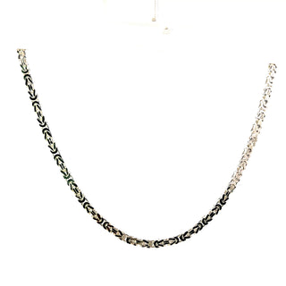 925 Sterling Silver 3.75mm Kings Link Chain - 18"