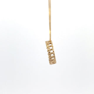 10K Yellow Gold Diamond Necklace 18"