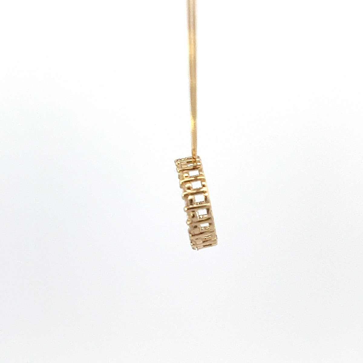 10K Yellow Gold Diamond Necklace 18"