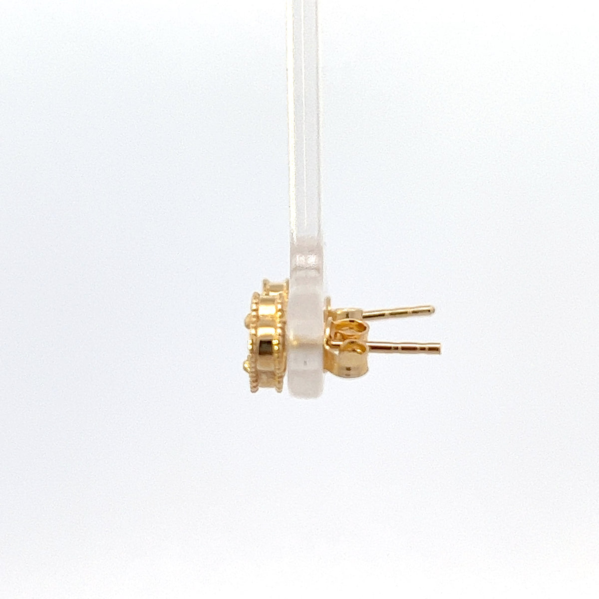 10K Yellow Gold Clover Stud Earrings