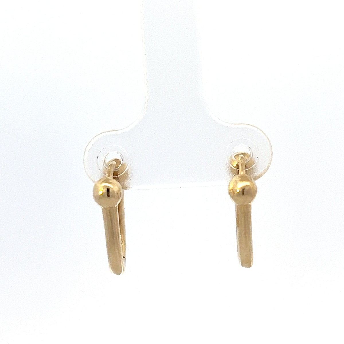 10K Yellow Gold U-shaped Huggies