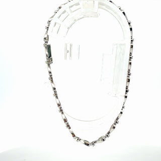 Silver Lab Grown Diamond Hearts Motif Tennis Bracelet