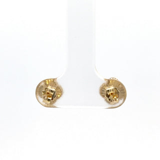 10K Yellow Gold Clover Stud Earrings