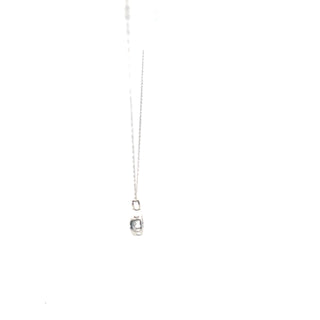 925 Sterling Silver Drop moving Lab Grown Diamond Pendant Necklace