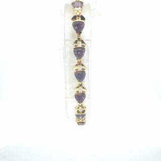 Silver Lab Gemstone Bracelet
