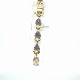 Silver Lab Gemstone Bracelet