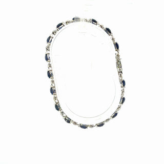 Silver Lab Gemstone Bracelet