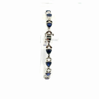 Silver Lab Gemstone Bracelet
