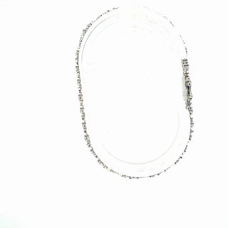 Silver Lab Grown Diamond Hugs & Kisses 'X' Link Tennis Bracelet