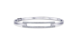10K Gold Lab Grown Diamond Bangle