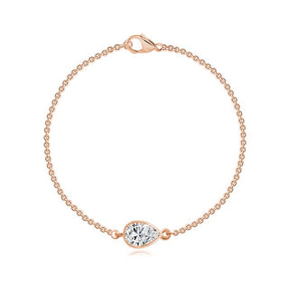 10KT Lab Grown Diamond Reversible Oval Motif Bracelet
