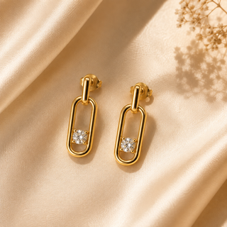 10K Yellow Gold 0.204cttw Canadian Diamond Earrings