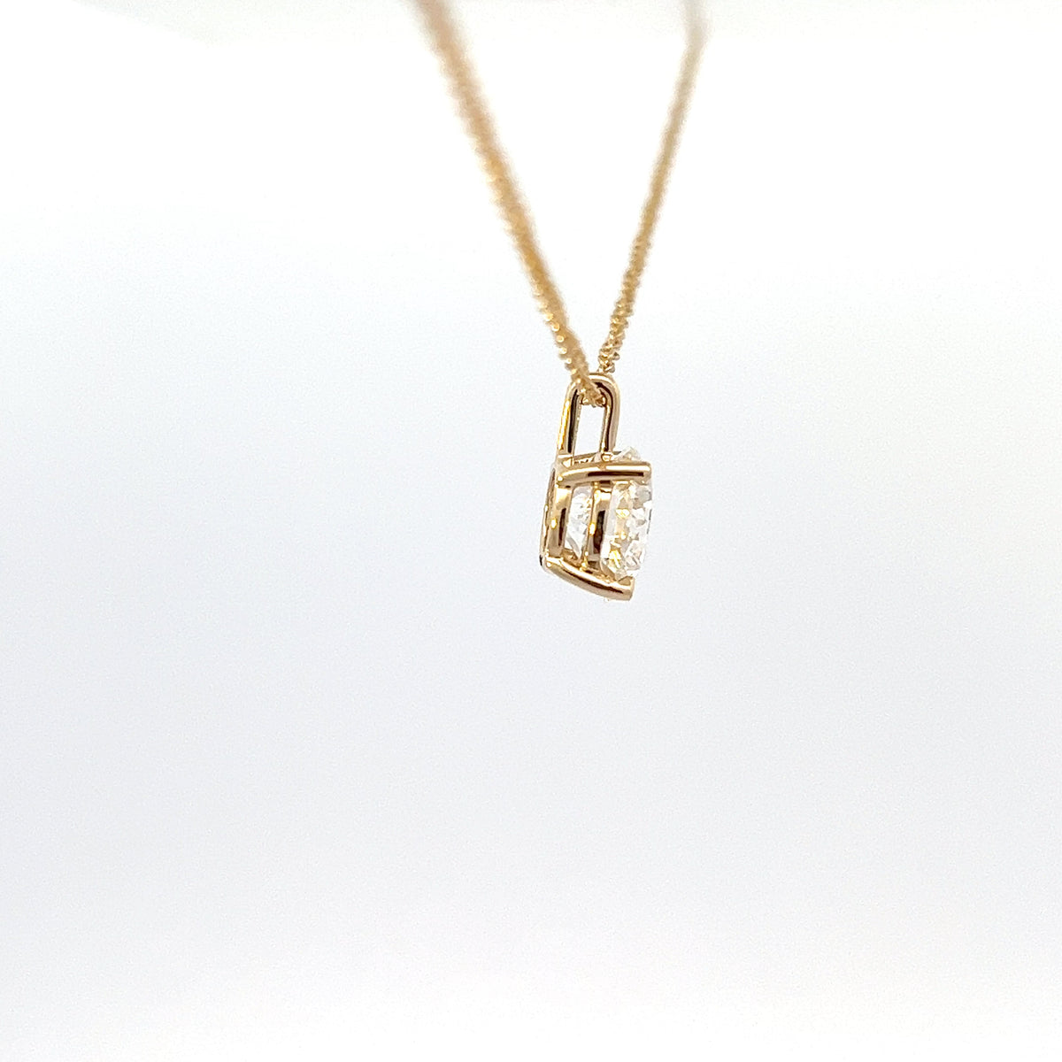 14K Yellow Gold 2.00ct Lab Grown Diamond Necklace