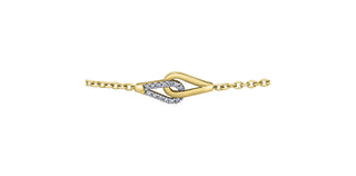 10K Yellow Gold Diamond Bracelet