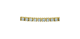 14K Yellow Gold Lab-Grown Diamond Bracelet
