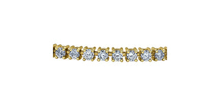 14K Yellow Gold Lab-Grown Diamond Bracelet