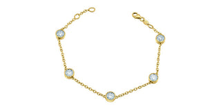 10K Yellow Gold 2.50ctttw Lab Grown Diamond Bracelet