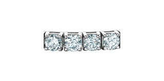 Pulsera de tenis de diamantes de talla brillante redonda de 3,00 quilates cultivada en laboratorio de 14 quilates