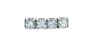 Pulsera de tenis de diamantes de talla brillante redonda de 3,00 quilates cultivada en laboratorio de 14 quilates