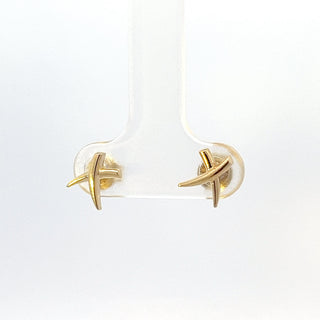 10K Yellow Gold Stud Earrings