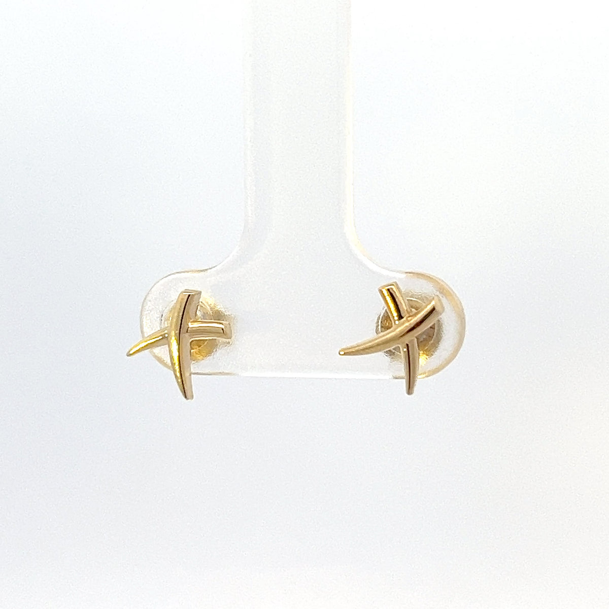 10K Yellow Gold Stud Earrings