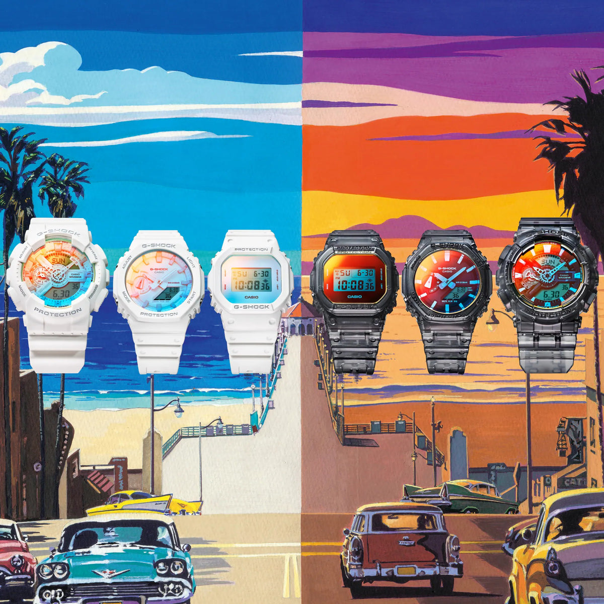 Casio G-Shock Analog Digital Watch, 2100 Series, Summer Watch