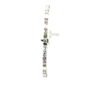 10K White Gold 9.25cttw Lab Diamond Tennis Bracelet