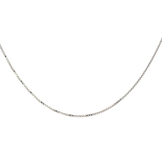 925 Sterling Silver 1mm Box Chain , 20"