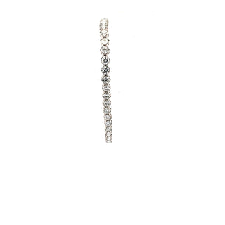 10K White Lab Grown 5.00cttw Round Brilliant Cut Diamond Tennis Bracelet