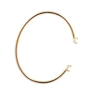 10K Gold Lab Grown Diamond Tension Set Bangle