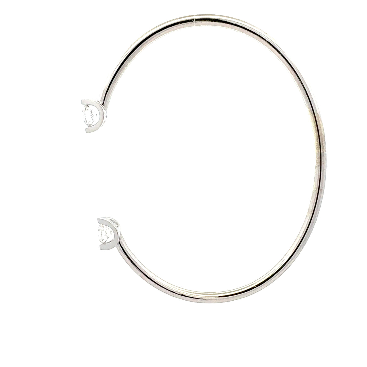 10K Gold Lab Grown Diamond Tension Set Bangle