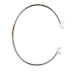 10K Gold Lab Grown Diamond Tension Set Bangle