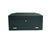 A green British Racing 10 piece watch box with vegan leather finish, closed and locked.