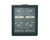 A green 4-piece watch winder with fluted bezel design and a brand logo on the top center.