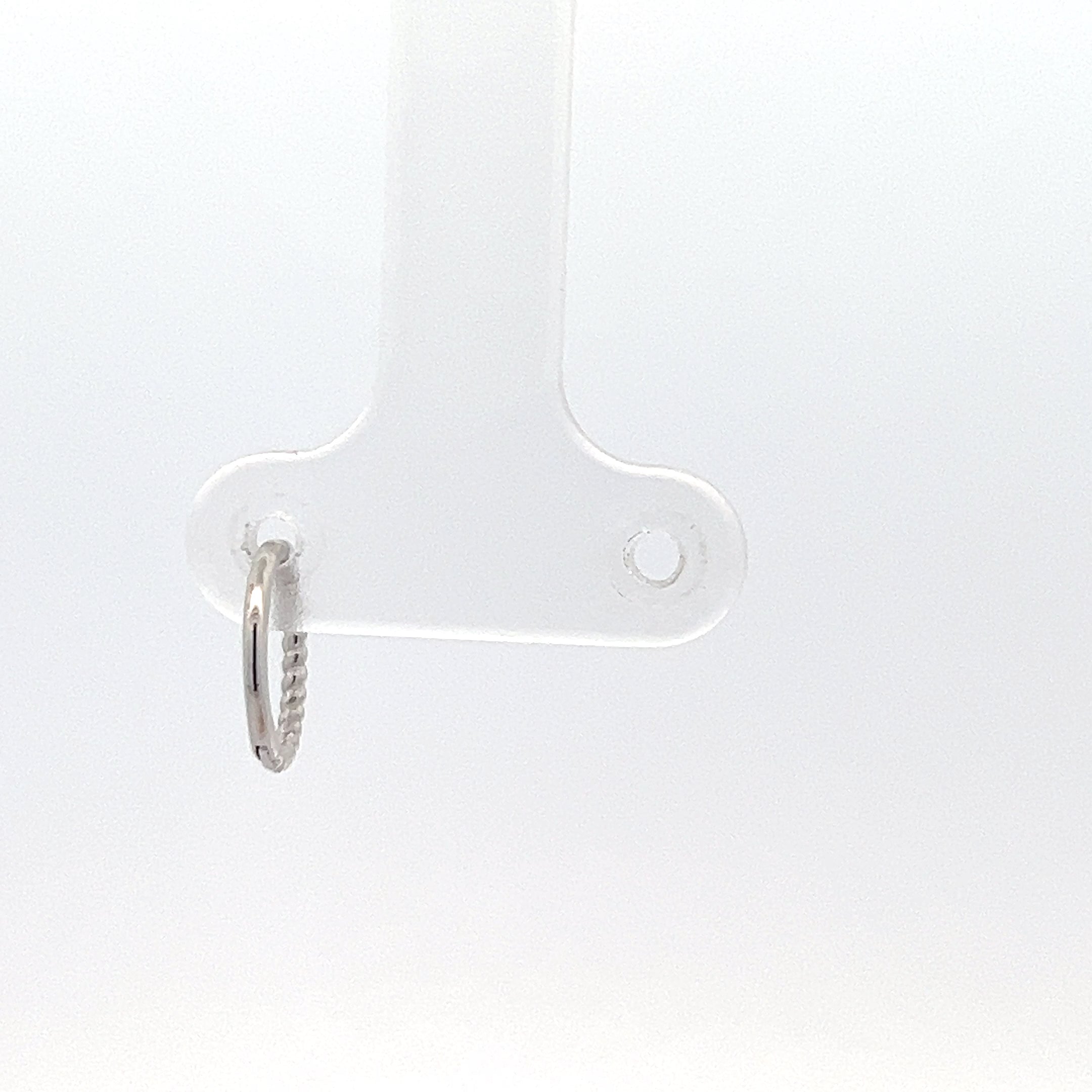 14KYellow Gold Beaded Hugger Earrings single - yellow gold