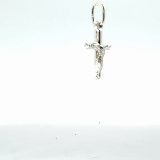 925 Sterling Silver 20mm x 12mm Crucifix Cross Pendant Charm
