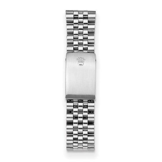 Reloj Rolex de acero/bisel de 18 kw para hombre con certificación independiente y segunda mano en color negro