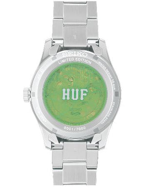 Seiko 5 Stainless Steel HUF Green Limited Edition Watch SRPM09 - Shipping Immediately