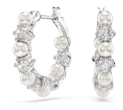 Swarovski Matrix Pearl Hoop Earrings - 5709256