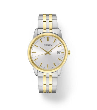 Seiko Two-Tone White Dial Dress- SUR402 -