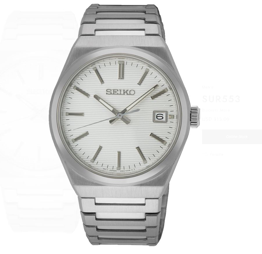 SEIKO Mens Watch SUR553 - Shipping Immediately