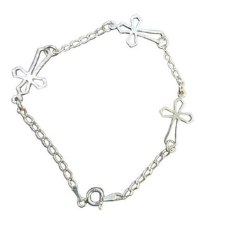Sterling Silver Infinity Bracelet 7"