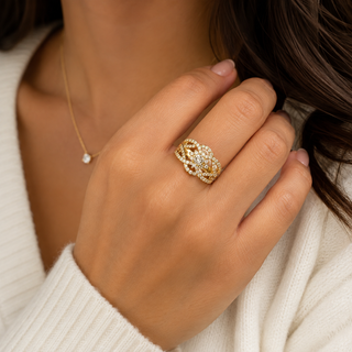 14K Yellow Gold 1.25cttw Canadian Diamond Ring