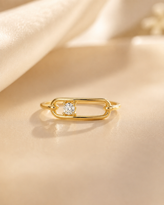 10K Yellow Gold Canadian Diamond Ladies Ring