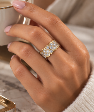 10K Yellow and White Gold 1.00cttw Canadian Diamond Ring