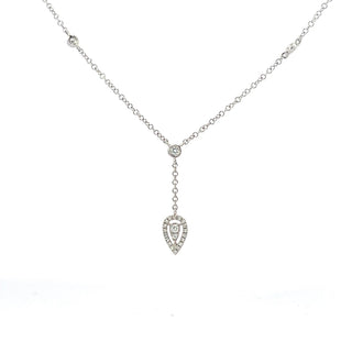 14k White Gold 0.12cttw Diamond Pendant