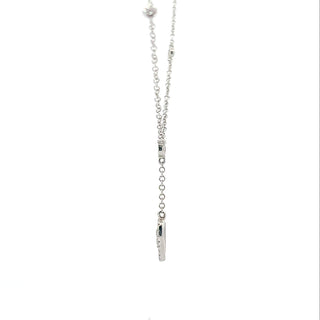 14k White Gold 0.12cttw Diamond Pendant