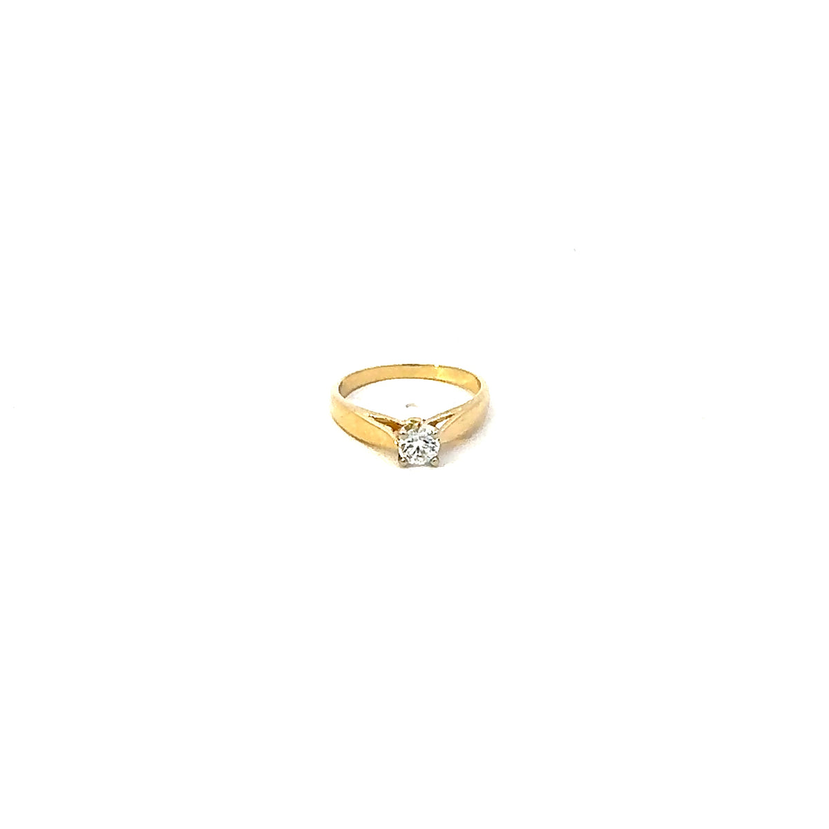 14K 0.25cttw Lab Grown Diamond Ring