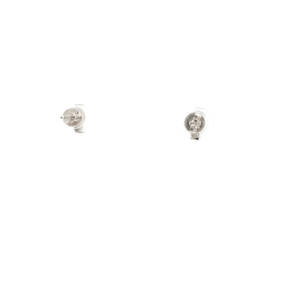 14K White Gold Blue Sapphire Earrings